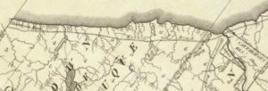 1804 map of Holland Purchase showing Lake Erie shoreline in present-day Town of Sheridan